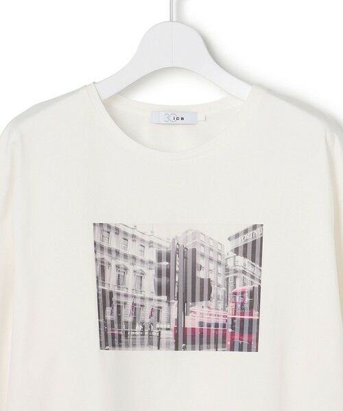 L size ONWARD(大きいサイズ) / エルサイズオンワード カットソー | 【30th ANNIVERSARY】 LONDONフォトプリント ロングスリーブTシャツ | 詳細5