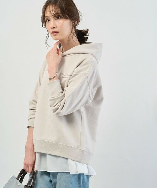 L size ONWARD(大きいサイズ) / エルサイズオンワード パーカー | 【WEB限定】ロゴ裏毛 パーカー | 詳細7