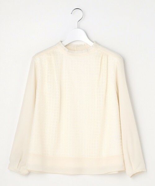 L size ONWARD(大きいサイズ) / エルサイズオンワード カットソー | レースコンビ カットソー | 詳細3