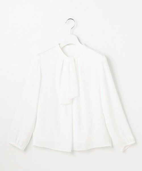 L size ONWARD(大きいサイズ) / エルサイズオンワード カットソー | バックサテンジョーゼット カットソー | 詳細4