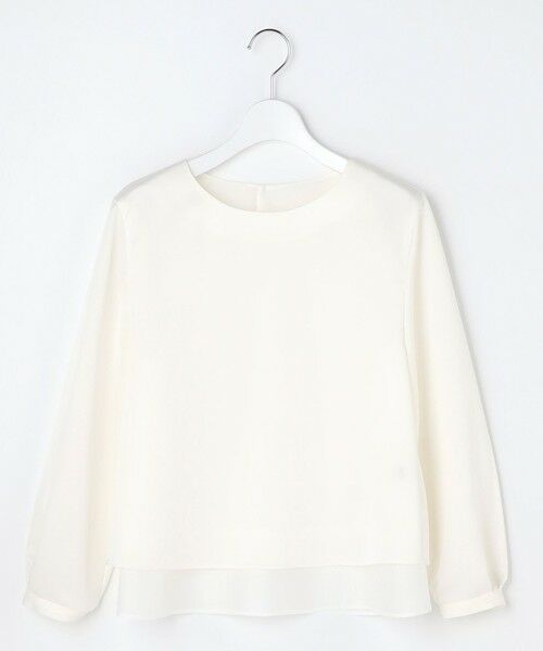 L size ONWARD(大きいサイズ) / エルサイズオンワード カットソー | ハンマーサテン カットソー | 詳細3