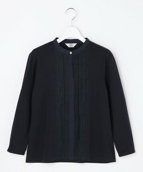 L size ONWARD(大きいサイズ) / エルサイズオンワード カットソー | レースコンビ ボウタイ カットソー | 詳細15