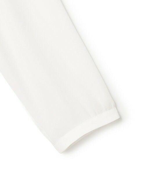 L size ONWARD(大きいサイズ) / エルサイズオンワード シャツ・ブラウス | 【洗える】シルキーデシン バーアクセント ブラウス | 詳細7