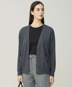 L size ONWARD(大きいサイズ) / エルサイズオンワード カーディガン・ボレロ | 【30th ANNIVERSARY】 カシミヤブレンド ユニオンジャックカーディガン