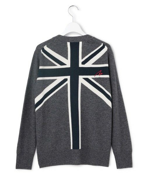 L size ONWARD(大きいサイズ) / エルサイズオンワード カーディガン・ボレロ | 【30th ANNIVERSARY】 カシミヤブレンド ユニオンジャックカーディガン | 詳細6