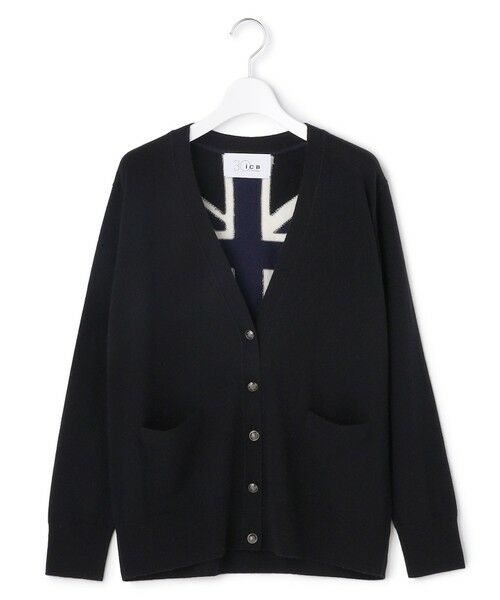 L size ONWARD(大きいサイズ) / エルサイズオンワード カーディガン・ボレロ | 【30th ANNIVERSARY】 カシミヤブレンド ユニオンジャックカーディガン | 詳細20