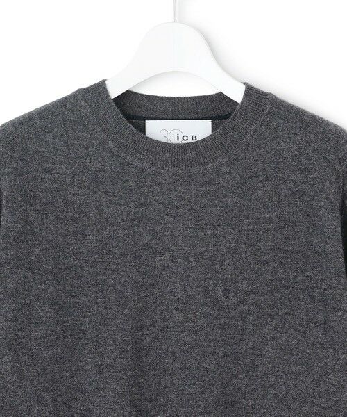 L size ONWARD(大きいサイズ) / エルサイズオンワード ニット・セーター | 【30th ANNIVERSARY】 カシミヤブレンド 配色デザインプルオーバー | 詳細5