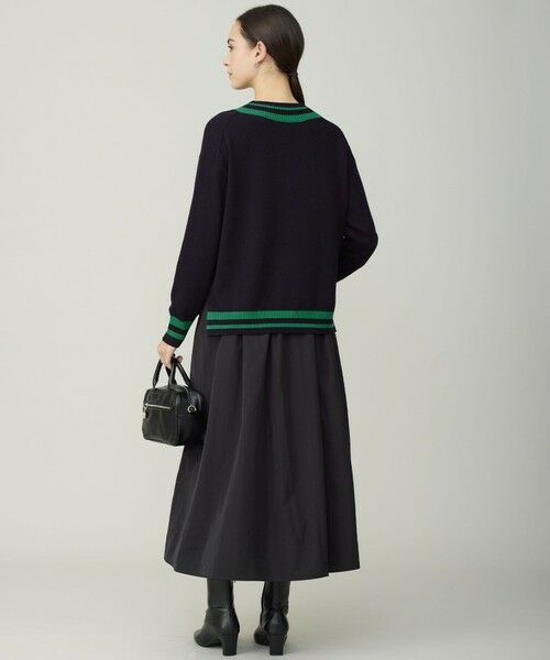 L size ONWARD(大きいサイズ) / エルサイズオンワード ニット・セーター | ハイゲージソフトウール チルデンVネックプルオーバー | 詳細3