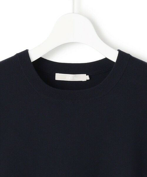 L size ONWARD(大きいサイズ) / エルサイズオンワード ニット・セーター | レーヨンシルクストレッチブレンド ドッキングペプラムプルオーバー | 詳細5