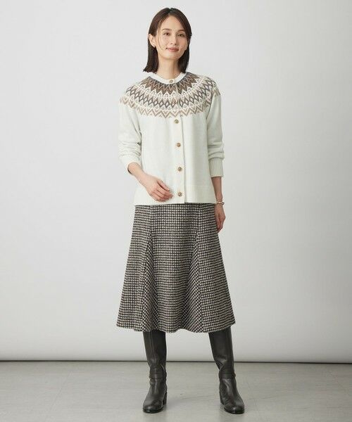 L size ONWARD(大きいサイズ) / エルサイズオンワード カーディガン・ボレロ | FAIR ISLE ニット カーディガン | 詳細1