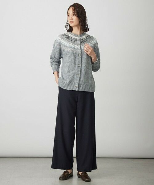 L size ONWARD(大きいサイズ) / エルサイズオンワード カーディガン・ボレロ | FAIR ISLE ニット カーディガン | 詳細7