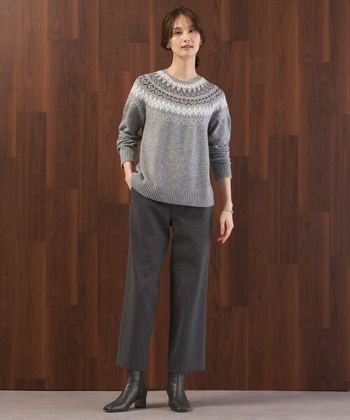 L size ONWARD(大きいサイズ) / エルサイズオンワード ニット・セーター | FAIR ISLE ラウンドネック ニット | 詳細6