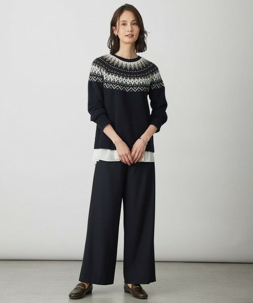 L size ONWARD(大きいサイズ) / エルサイズオンワード ニット・セーター | FAIR ISLE ラウンドネック ニット | 詳細20