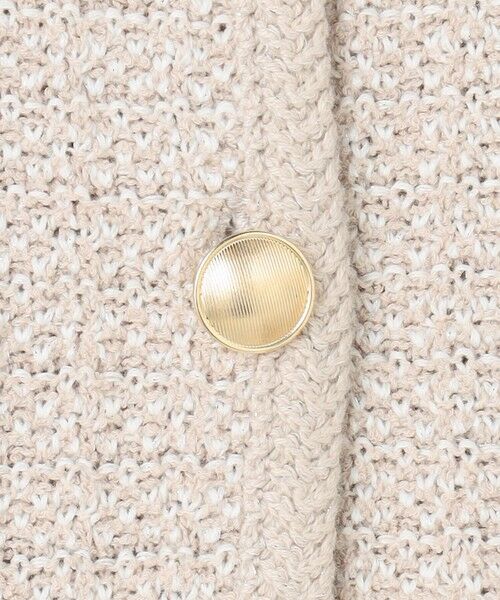 L size ONWARD(大きいサイズ) / エルサイズオンワード ノーカラージャケット | NEW TWEED ニット ジャケット | 詳細13