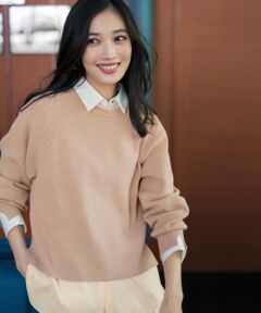 L size ONWARD(大きいサイズ) / エルサイズオンワード ニット・セーター | ニットレイヤード シャツ ツインセット