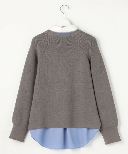 L size ONWARD(大きいサイズ) / エルサイズオンワード ニット・セーター | ニットレイヤード シャツ ツインセット | 詳細5