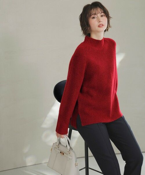 L size ONWARD(大きいサイズ) / エルサイズオンワード ニット・セーター | ハイネックAir ニット | 詳細10