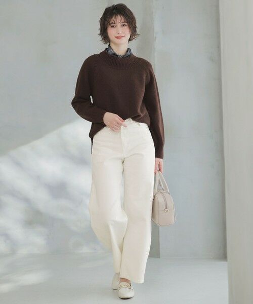 L size ONWARD(大きいサイズ) / エルサイズオンワード ニット・セーター | ボートネックAir ニット | 詳細10