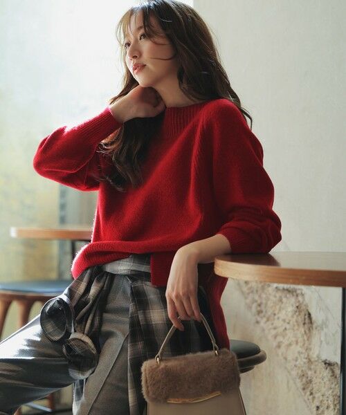 L size ONWARD(大きいサイズ) / エルサイズオンワード ニット・セーター | ボートネックAir ニット | 詳細26