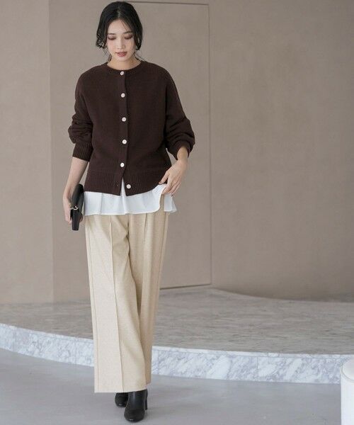 L size ONWARD(大きいサイズ) / エルサイズオンワード カーディガン・ボレロ | 【前後着用可能】Airニット カーディガン | 詳細13