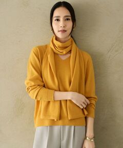 L size ONWARD(大きいサイズ) / エルサイズオンワード ニット・セーター | 【SHIHOさん着用】ウールハイゲージVネック ニット