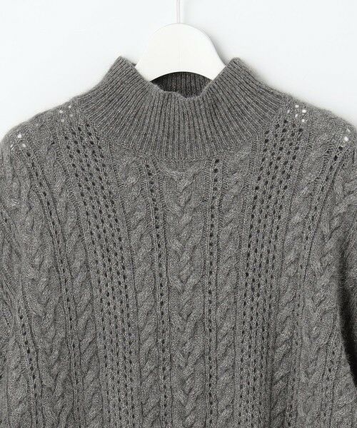 L size ONWARD(大きいサイズ) / エルサイズオンワード ニット・セーター | 【SHIHOさん着用】ラメフォックスケーブル ニット | 詳細11
