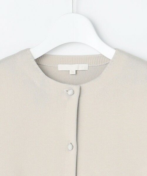 L size ONWARD(大きいサイズ) / エルサイズオンワード カーディガン・ボレロ | 【SHIHOさん着用】ジャカードコンビ カーディガン | 詳細4