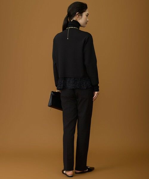 L size ONWARD(大きいサイズ) / エルサイズオンワード カーディガン・ボレロ | 【SHIHOさん着用】ジャカードコンビ カーディガン | 詳細13