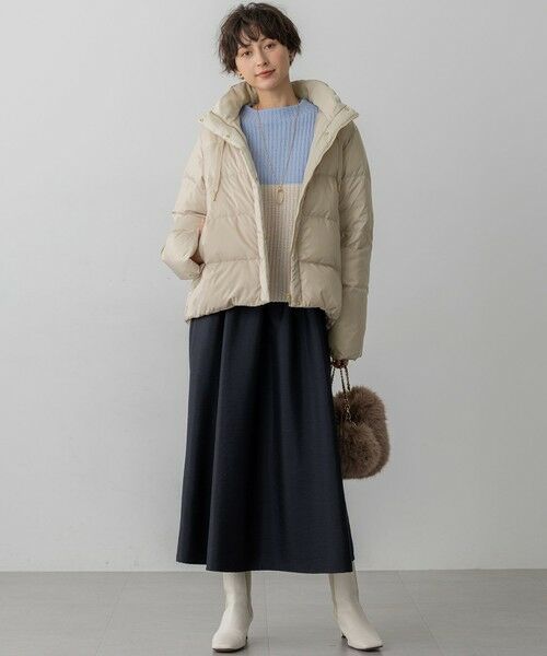 L size ONWARD(大きいサイズ) / エルサイズオンワード ニット・セーター | 【洗える】ウールカシミヤ カラーブロック バルキー ニット | 詳細16