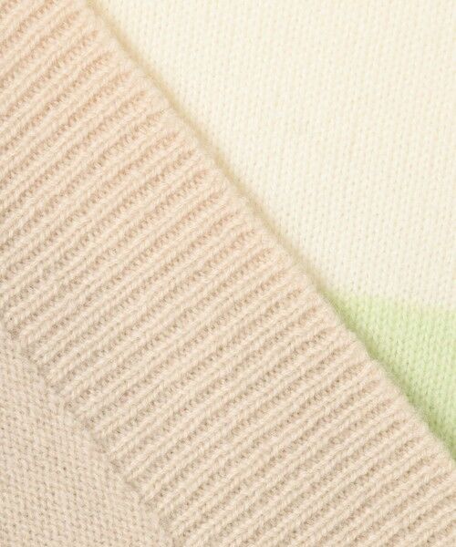 L size ONWARD(大きいサイズ) / エルサイズオンワード ニット・セーター | 【洗える】ウールカシミヤ カラーブロック チュニック ニット | 詳細14