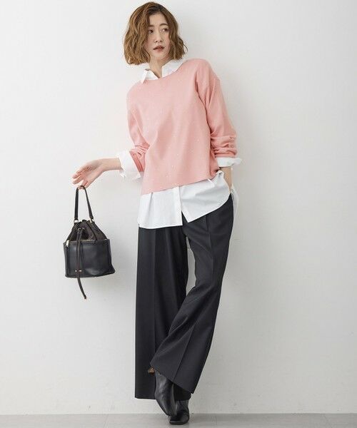 L size ONWARD(大きいサイズ) / エルサイズオンワード ニット・セーター | 【WEB＆一部店舗限定カラーあり/滝沢眞規子さん着用】クリスタルホットフィット ニット | 詳細10