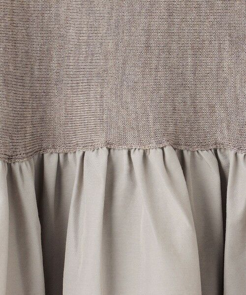 L size ONWARD(大きいサイズ) / エルサイズオンワード ニット・セーター | 【洗える】ギャザープルオーバー コンビ ニット | 詳細11