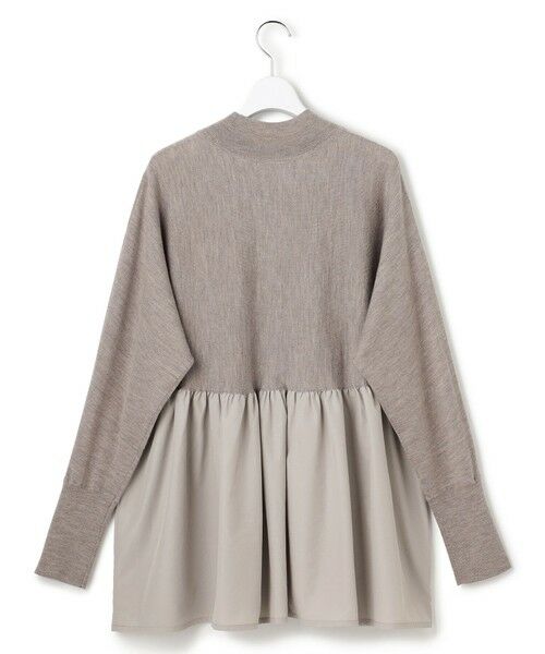 L size ONWARD(大きいサイズ) / エルサイズオンワード ニット・セーター | 【洗える】ギャザープルオーバー コンビ ニット | 詳細12