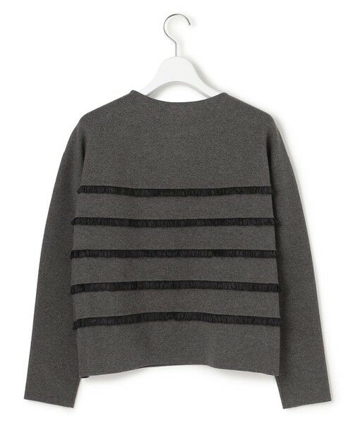 L size ONWARD(大きいサイズ) / エルサイズオンワード ニット・セーター | 【WEB&一部店舗限定/滝沢眞規子さん着用】フリルボーダー ニット | 詳細8