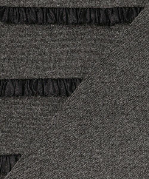 L size ONWARD(大きいサイズ) / エルサイズオンワード ニット・セーター | 【WEB&一部店舗限定/滝沢眞規子さん着用】フリルボーダー ニット | 詳細9