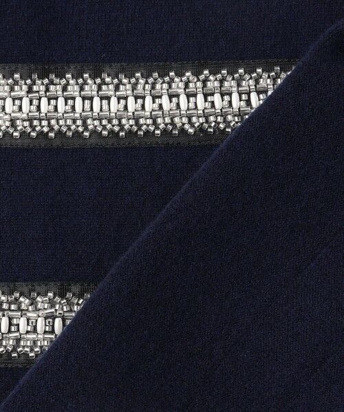 L size ONWARD(大きいサイズ) / エルサイズオンワード ニット・セーター | 【WEB&一部店舗限定/滝沢眞規子さん着用】ビジューボーダー ニット | 詳細14