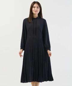 L size ONWARD(大きいサイズ) / エルサイズオンワード ロング・マキシ丈ワンピース | ノルディス2wayジョーゼット プリーツ ワンピース