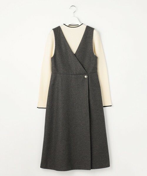 L size ONWARD(大きいサイズ) / エルサイズオンワード セットアップ | 【2SET】ジャンパースカート × ニット セット | 詳細3