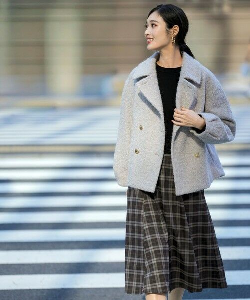 L size ONWARD(大きいサイズ) / エルサイズオンワード ロング・マキシ丈ワンピース | ドッキングニット ワンピース | 詳細4