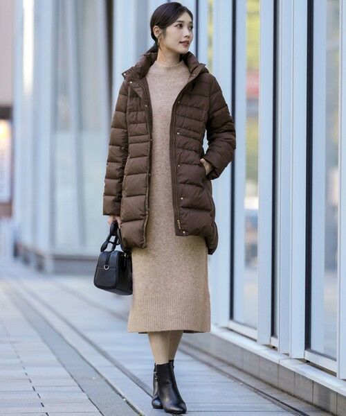 L size ONWARD(大きいサイズ) / エルサイズオンワード ミニ丈・ひざ丈ワンピース | Airニット ワンピース | 詳細13