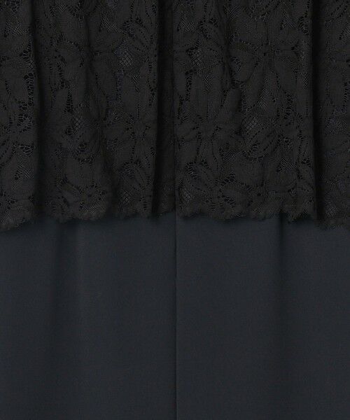 L size ONWARD(大きいサイズ) / エルサイズオンワード ロング・マキシ丈ワンピース | 【17号サイズまで展開・カタログ掲載】トリアセダブルクロスレース ワンピース | 詳細11