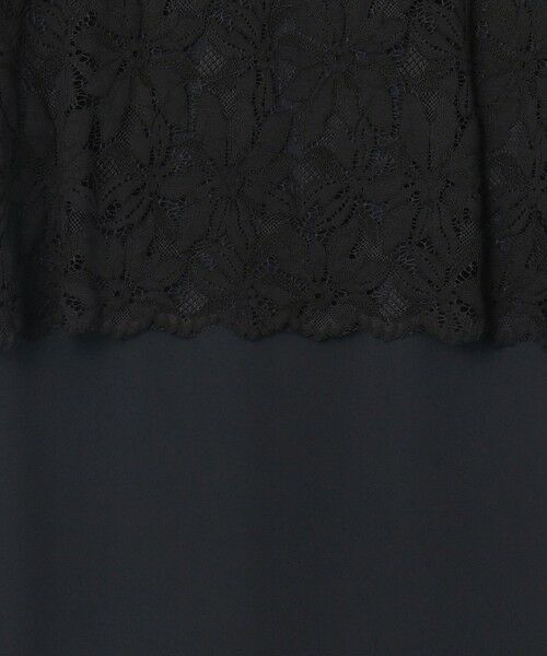 L size ONWARD(大きいサイズ) / エルサイズオンワード ロング・マキシ丈ワンピース | 【17号サイズまで展開・カタログ掲載】トリアセダブルクロスレース ワンピース | 詳細4