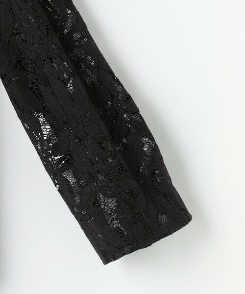 L size ONWARD(大きいサイズ) / エルサイズオンワード ロング・マキシ丈ワンピース | 【17号サイズまで展開・カタログ掲載】トリアセダブルクロスレース ワンピース | 詳細5