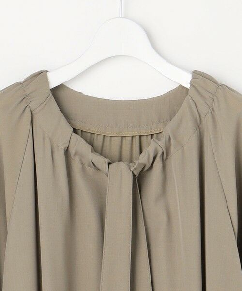 L size ONWARD(大きいサイズ) / エルサイズオンワード ロング・マキシ丈ワンピース | 【SHIHOさん着用】TWドレープツイル3WAYボウタイ ワンピース | 詳細10