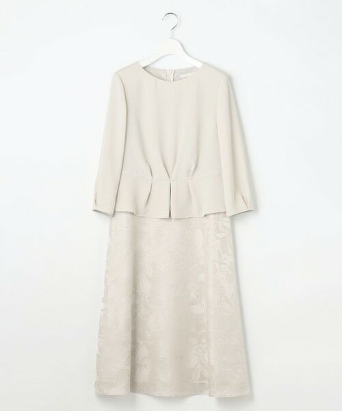 L size ONWARD(大きいサイズ) / エルサイズオンワード ロング・マキシ丈ワンピース | 【17号サイズまで展開・カタログ掲載】フラワーオパールプリント ワンピース | 詳細5