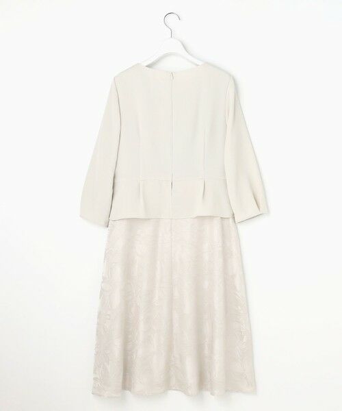 L size ONWARD(大きいサイズ) / エルサイズオンワード ロング・マキシ丈ワンピース | 【17号サイズまで展開・カタログ掲載】フラワーオパールプリント ワンピース | 詳細10