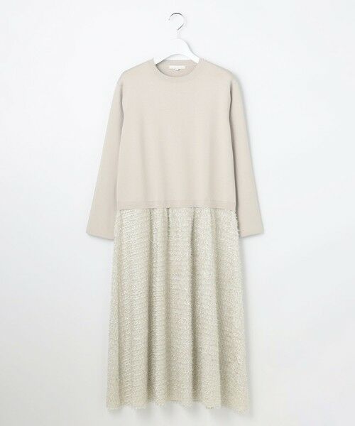 L size ONWARD(大きいサイズ) / エルサイズオンワード ロング・マキシ丈ワンピース | 【カタログ掲載】ジャカードコンビ ワンピース | 詳細3