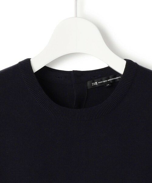 L size ONWARD(大きいサイズ) / エルサイズオンワード ミニ丈・ひざ丈ワンピース | 【洗える/吊り干しOK】ヴィスコースストレッチ レース襟 ワンピース | 詳細13