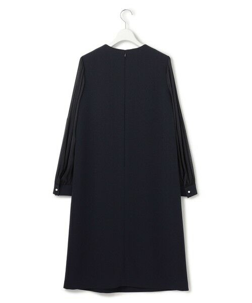 L size ONWARD(大きいサイズ) / エルサイズオンワード ドレス | 【セットアップ対応/洗える】トリアセダブルジョーゼット シフォンスリーブ ワンピース | 詳細5