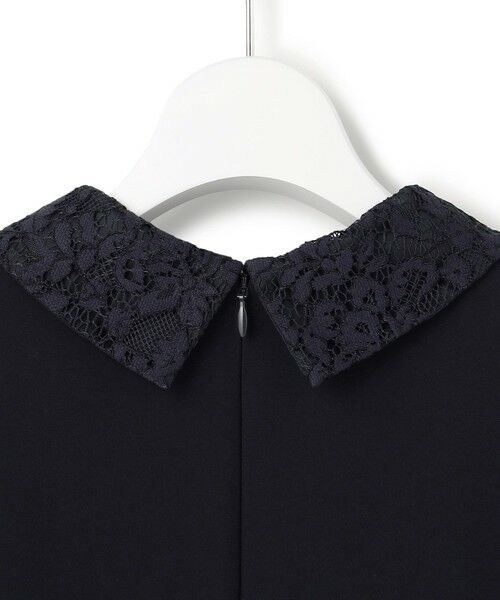 L size ONWARD(大きいサイズ) / エルサイズオンワード ロング・マキシ丈ワンピース | 【セットアップ対応/洗える】トリアセダブルジョーゼット 襟付き ワンピース | 詳細7